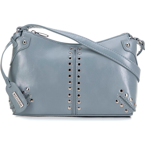 Wittchen Damska torebka na ramię z nitami niebieska 99-4Y-433-N 66066173