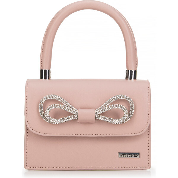 Wittchen Damski kuferek z błyszczącą klamrą różowy 99-4Y-227-P 66066159