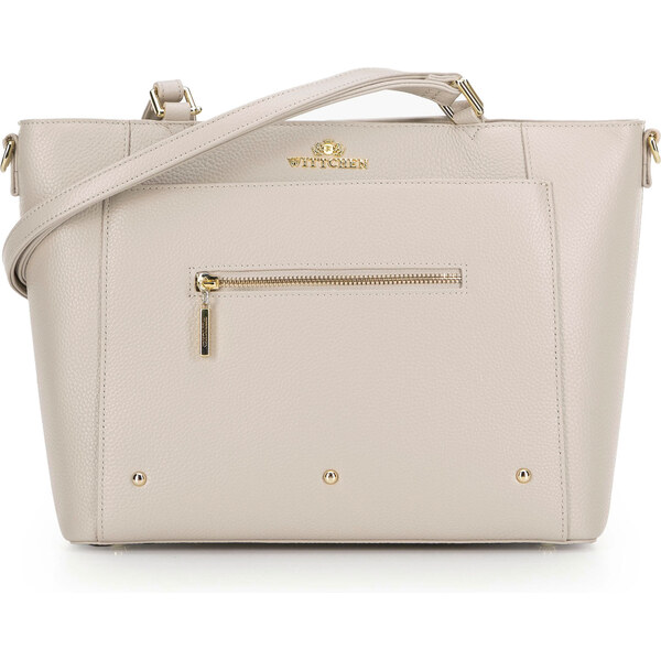 Krémovo-zlatá dámska kabelka Wittchen 100-4E-607-9G 66065951