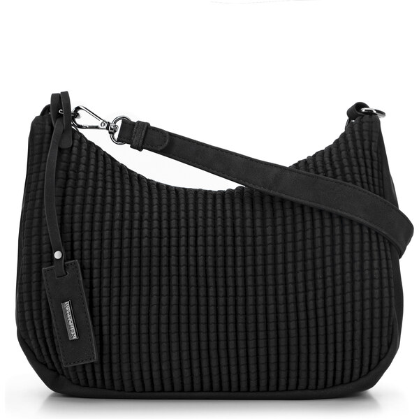 Wittchen Torebka damska bagietka w geometryczny wzór czarna 99-4Y-702 66066142