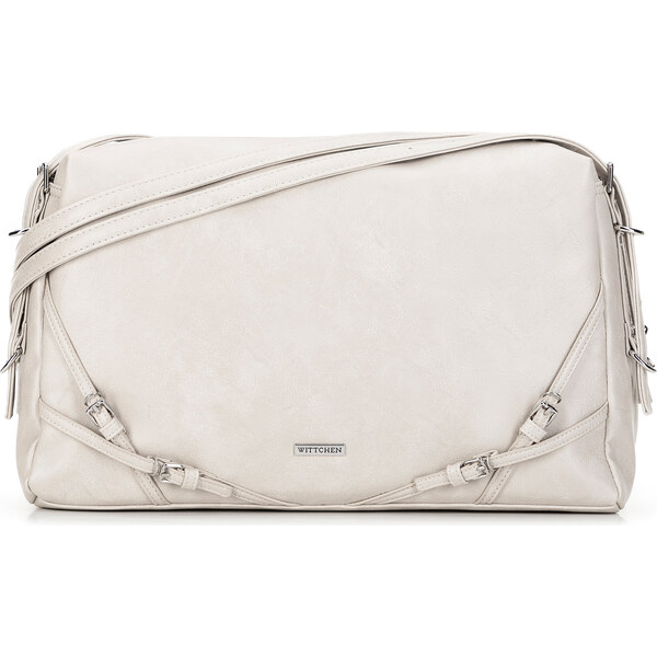 Wittchen Dámska shopperka s ozdobnými pásikmi biela 99-4Y-419-0 66065963