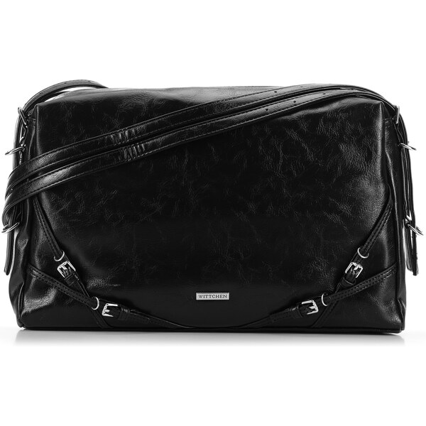 Wittchen Dámska shopperka s ozdobnými pásikmi čierna 99-4Y-419-1 66065903