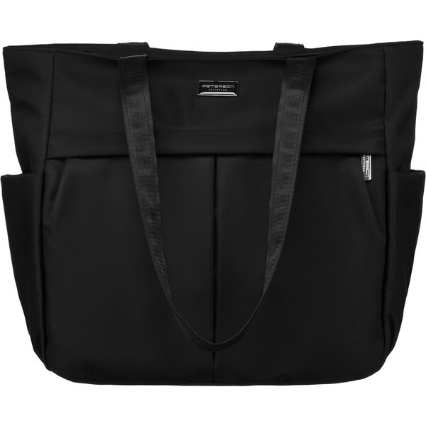 Peterson Dámska priestranná čierna shopper kabelka PTN CTY-14 60699282
