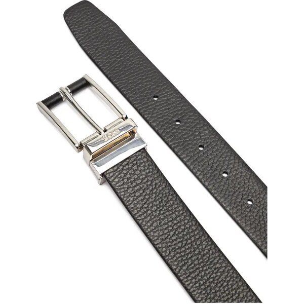 BOSS BLACK Obojstranný kožený remienok Ofelix-Sh_Or35_pgr 60698945