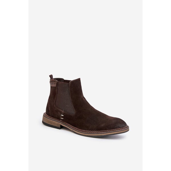 BIG STAR SHOES Semišové členkové topánky pre mužov Big Star 60728974