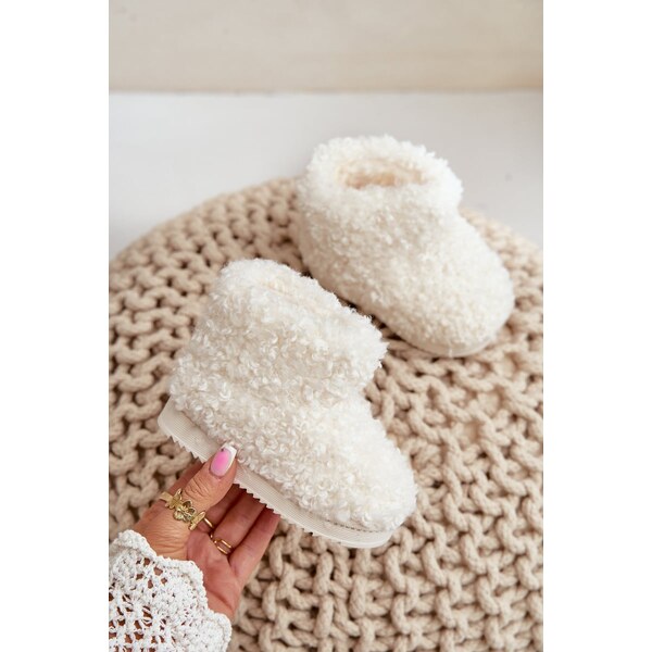 Boto FR1 Detské Snehové Topánky S Kožúškom Typ Baránok Svetlo Béžové 60729120