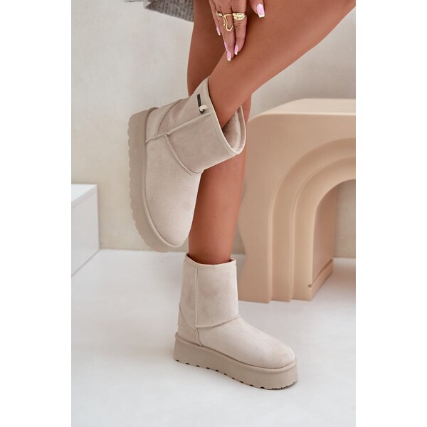 BIG STAR SHOES Vysoké dámske snehule na platforme Big Star 64653008