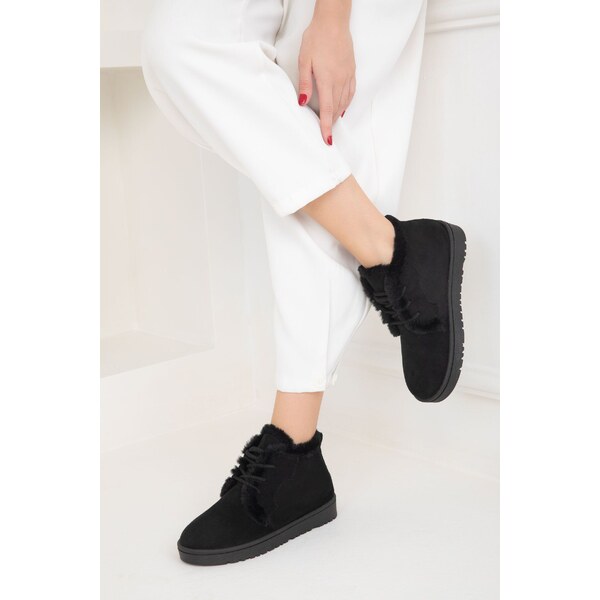 Soho Black Suede Womens Boots & Bootie 19853 64785002