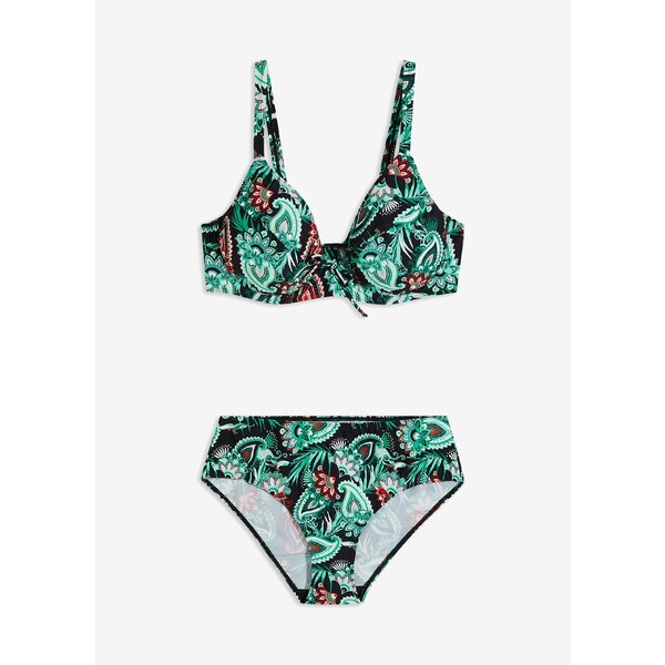 bonprix Minimizer bikiny s kosticami (2 dielne), farba čierna 44749389