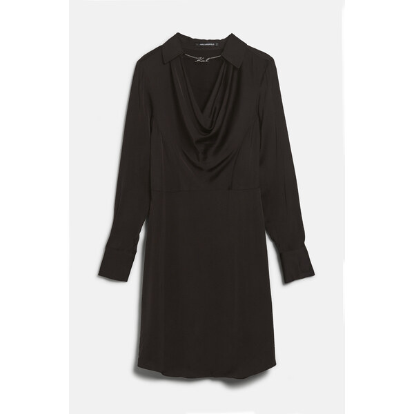 ŠATY KARL LAGERFELD SATIN DRESS W/ KARL CHAIN 60740400