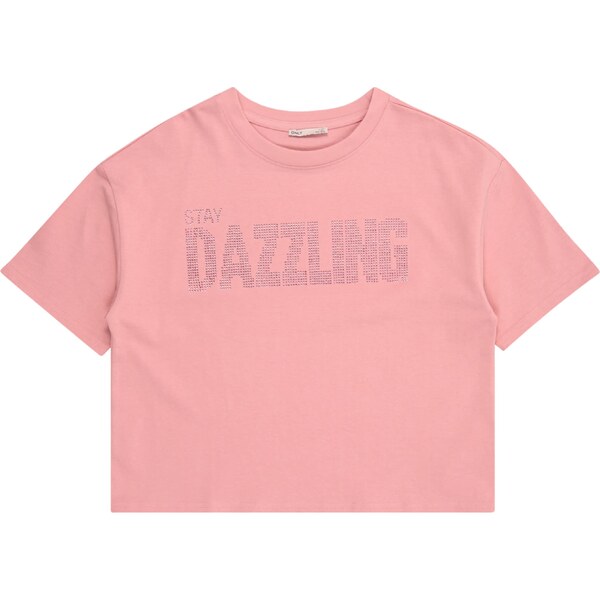 ONLY GIRLS Tričko KOGRIRI ružová / strieborná 62908235