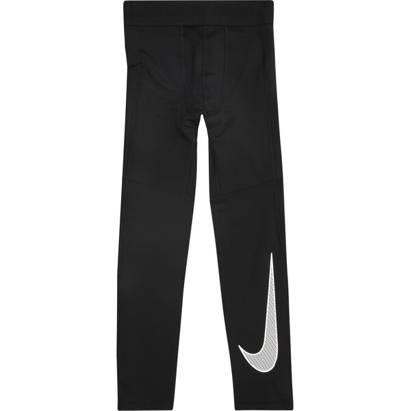 NIKE Športové nohavice Pro čierna / biela 63219514