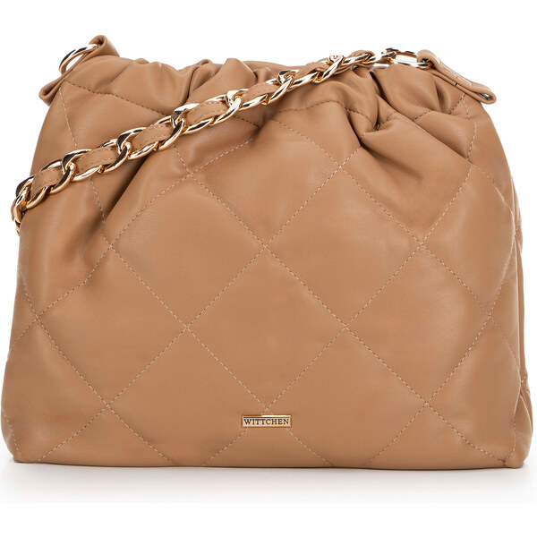 Wittchen Dámska kabelka typu vak na retiazke béžová 99-4Y-626-9 66066216