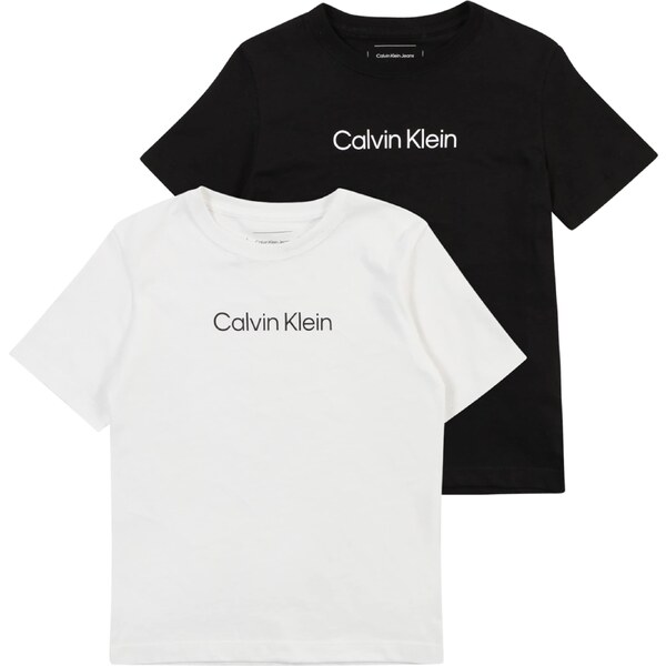 Calvin Klein Jeans Tričko INSTITUTIONAL čierna / biela 60871987