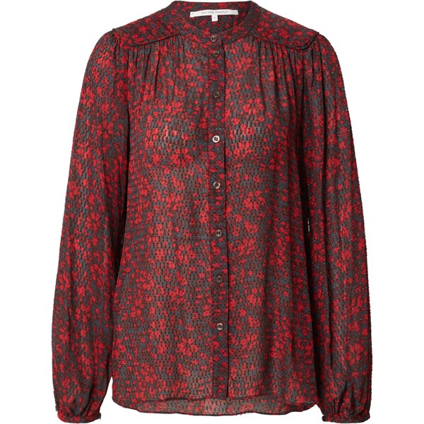 SECOND FEMALE Blúzka zafírová / hnedá / tmavočervená 60917659