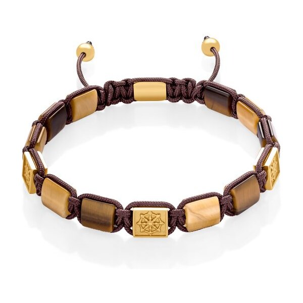 Tigrie oko plochý náramok Dharma Surya Trimakasi 60745142