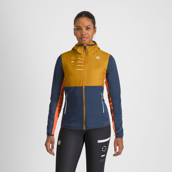Sportful RYTHMO dámska bunda wood yellow/galaxy blue 60745336