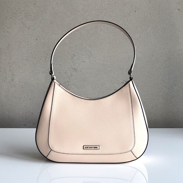 Kožená kabelka CROMIA Perla 2009 krémová 60677033