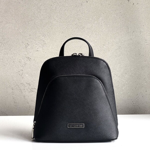 Kožený ruksak CROMIA Perla 2009 mini čierny 60677050