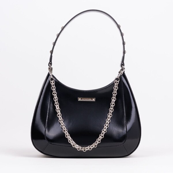 Kožená kabelka CROMIA Alida čierna 60677070