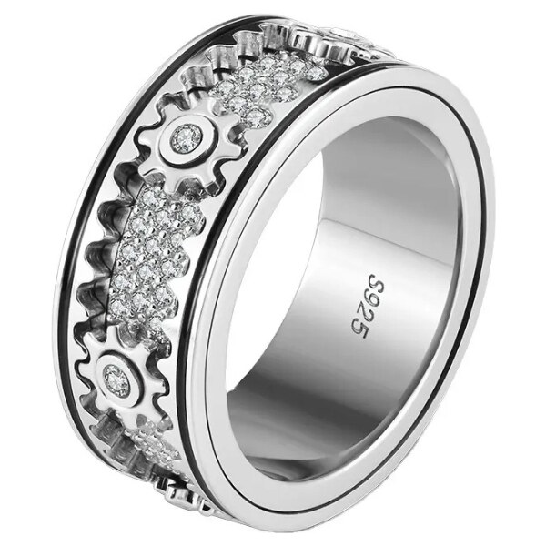 MAJYA Strieborný antistresový prsteň MABON 11353/9 64582328