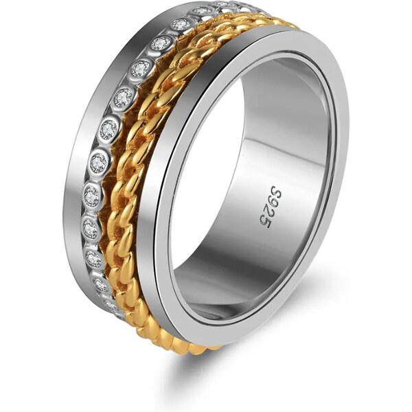 MAJYA Strieborný antistresový prsteň ARON 11352/9 64582476