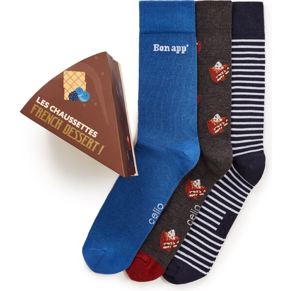 Celio Gift set of socks Dessert, 3pcs - Mens 60750551