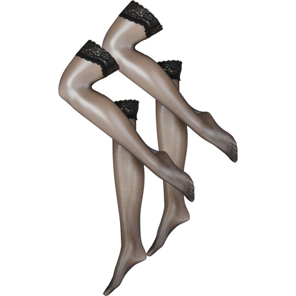 Hunkemöller Pančuchy čierna 60937996