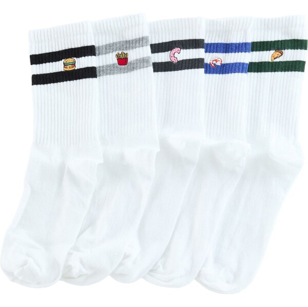 Trendyol Ponožky béžová / modrá / tmavozelená / čierna 60918093