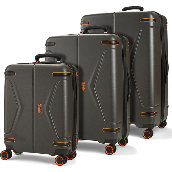 Sada cestovných kufrů ROCK TR-0251/3 ABS - charcoal 64732665