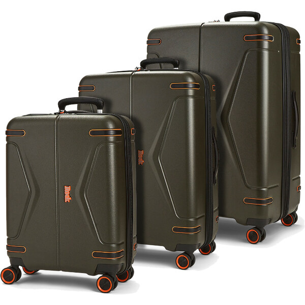 Sada cestovných kufrů ROCK TR-0251/3 ABS - khaki 64732666