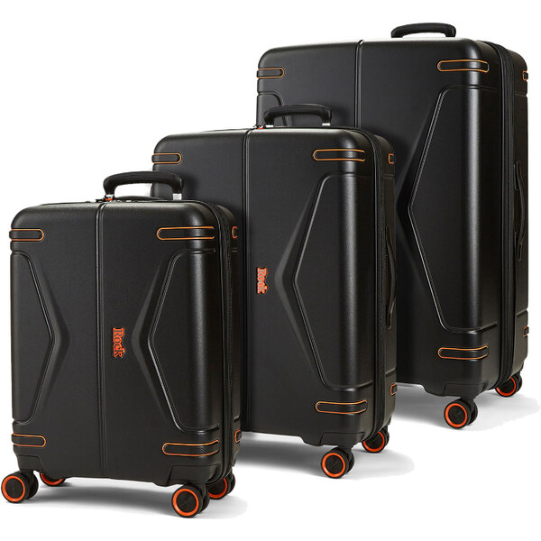 Sada cestovných kufrů ROCK TR-0251/3 ABS - čierna 64732664