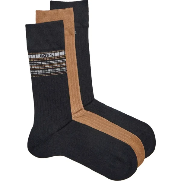 Boss Bodywear Ponožky 3-balenie RS Rib Stripe CC 10267125 01 60767416