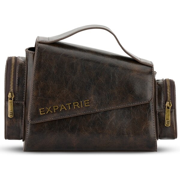 Expatrié Kabelka na rameno Hunter hnedá 62250150