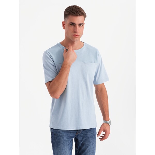 Ombre Mens LOOSE FIT t-shirt with pocket - blue 64785480