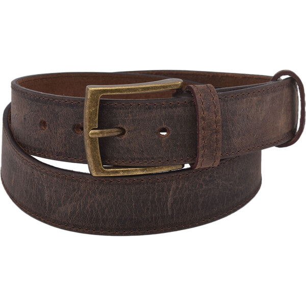 Mercucio Pánsky kožený opasok 747-40-35 tmavý tan hunter šitý pracka 64508242