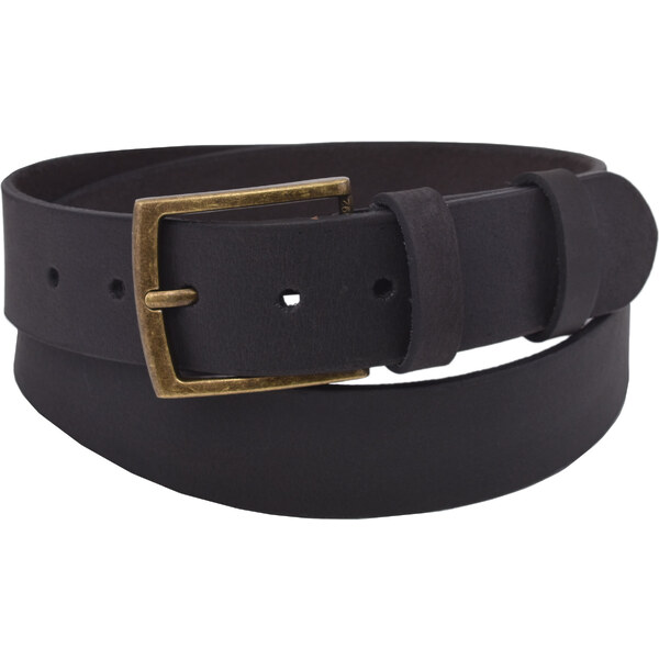 Mercucio Pánsky kožený opasok 747-40-40 čierny hunter hladký pracka 64508247