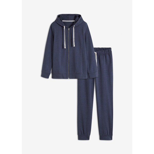 bonprix Domáce mikinové oblečenie, farba modrá 60785116