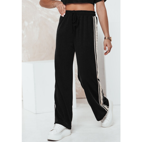 BASIC Čierne dámske voľné tepláky VIBEBEX UY2291 60785516