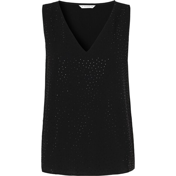 TATUUM Top Serkoni čierna / strieborná 61679644