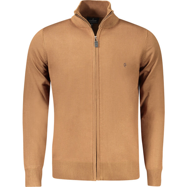 Pánsky hnedý kardigan Coveri Moving 64710717