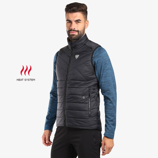 Zateplená vesta s vyhrievaním Kilpi HEATEO-M čierna 59054830