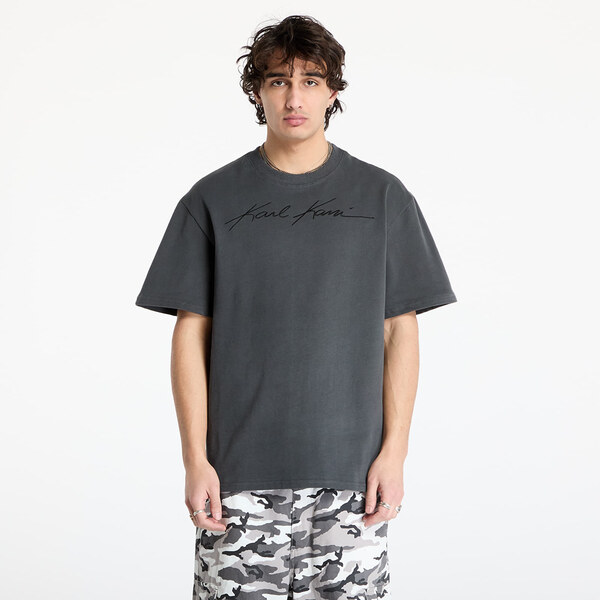 Tričko Karl Kani Autograph Heavy Jersey Boxy Tee Black M 60807225