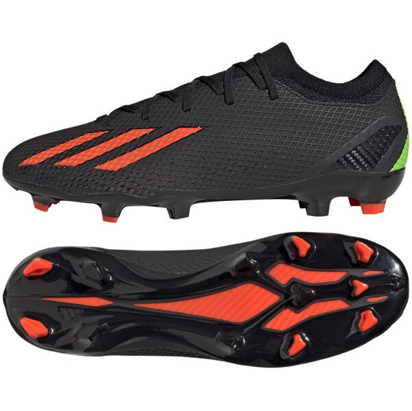 Unisex športová obuv kopačky X Speedportal.3 FG GW8453 Black with 60816687