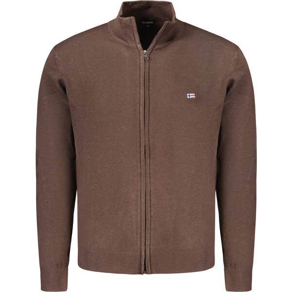 NORWAY 1963 Pánsky hnedý sveter na zips 64711518