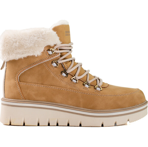 Goodin Hnedé traperky na platforme GD-CC-35HO 61532726