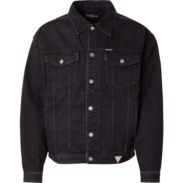 GUESS JEANS Prechodná bunda čierny denim 60919174