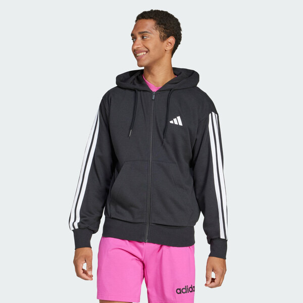 Adidas Mikina s kapucňou Essentials 3-Stripes French Terry Full-Zip 60840065