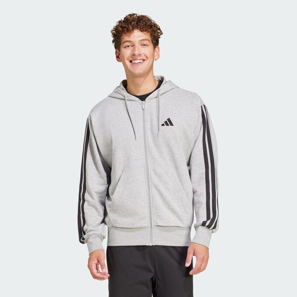 Adidas Mikina s kapucňou Essentials 3-Stripes French Terry Full-Zip 61067872