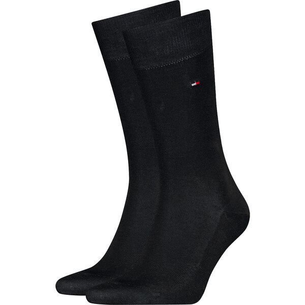 TOMMY HILFIGER - TH logo Fill D`Ecosse čierne podkolienky - limitovaná 60850591